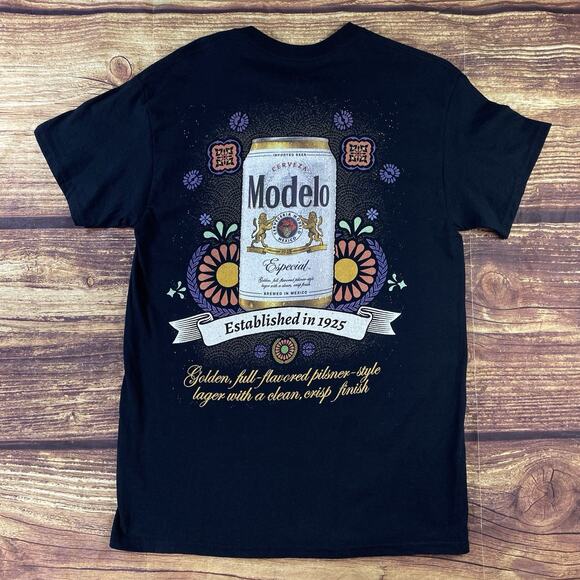Modelo Shirt Beer Cerveza Casual Mexican Party Sz Medium - Picture 1 of 5